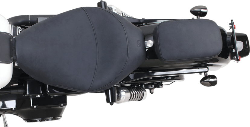 SADDLEMEN 0807-0180 Detachable Pillion Pad - Saddlehyde S3 - Brushed - 6" — image 4 of 4