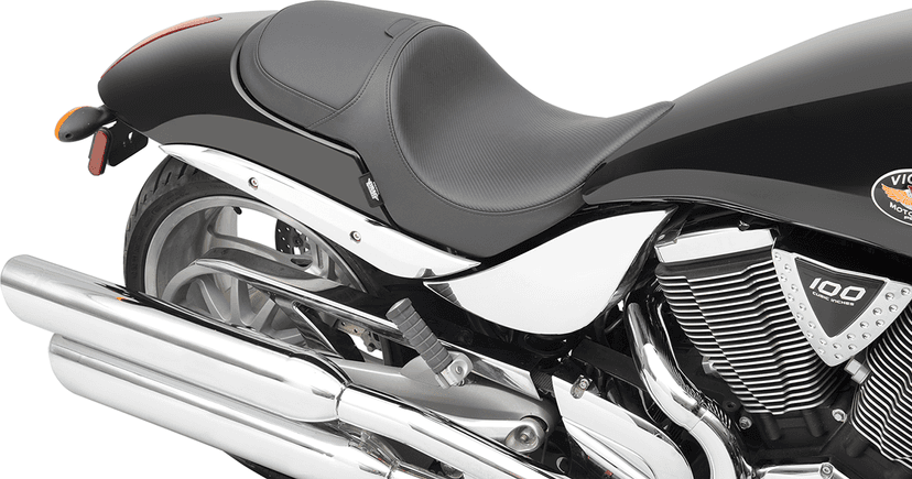DRAG SPECIALTIES SEATS 0810-1583 Predator Seat - Carbon Fiber - Hammer — image 4 of 6