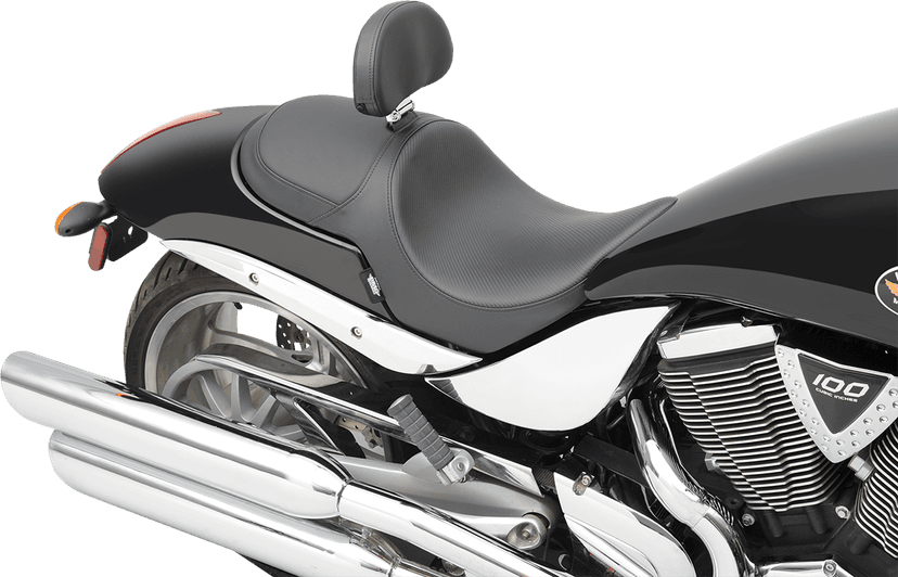 DRAG SPECIALTIES SEATS 0810-1583 Predator Seat - Carbon Fiber - Hammer — image 5 of 6