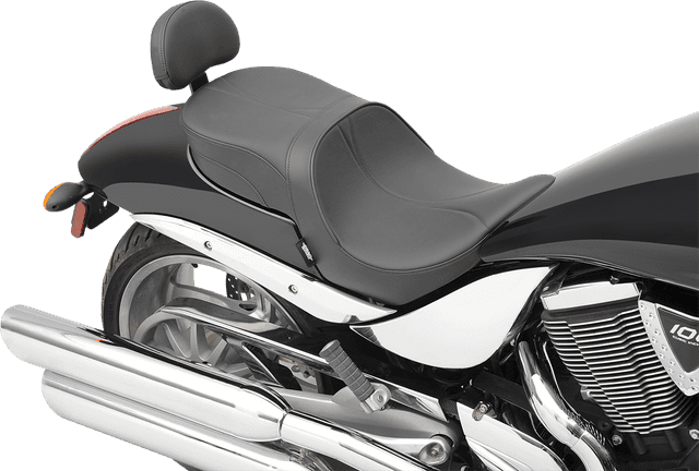 DRAG SPECIALTIES SEATS 0810-1585 Low-Profile Touring Seat - Black - Passenger Backrest - Victory Hammer '05-'17 — image 3 of 4