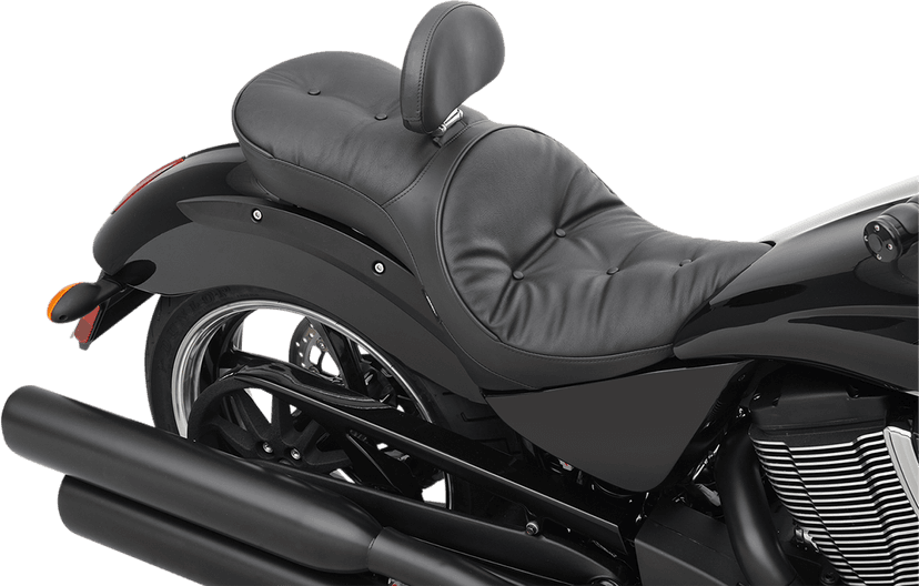 DRAG SPECIALTIES SEATS 0810-1607 Low Profile Seat - Driver's Backrest Compatible - Pillow - Victory — image 3 of 4