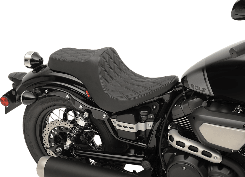 Z1R 0810-2069 Predator III Seat - Black - Diamond - Black Stitching - Bolt/V-Star — image 3 of 3