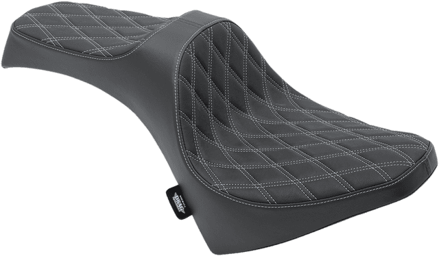 DRAG SPECIALTIES SEATS 0810-2120 Predator III Seat - Double Diamond - Silver Stitching - Scout '15-'22
