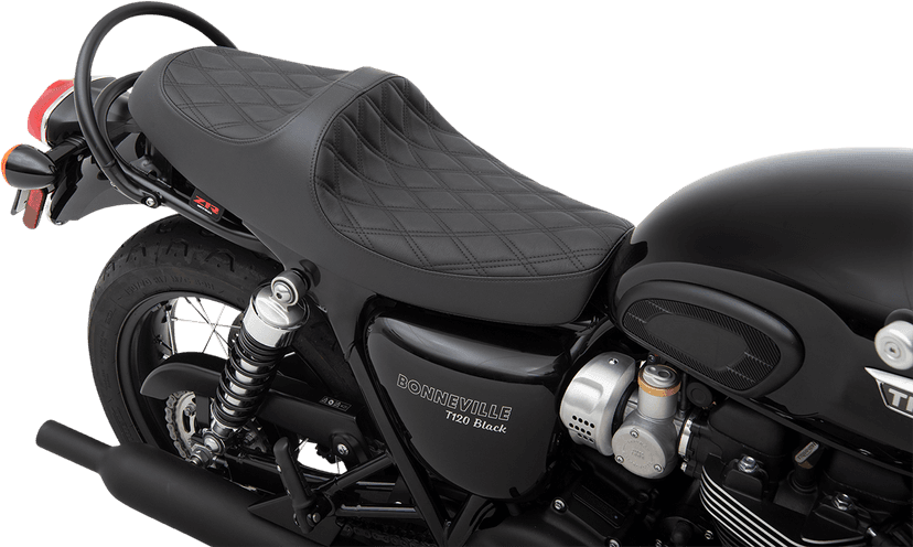 Z1R 0810-2211 Predator III Seat - Black - Double Diamond - Triumph — image 1 of 2