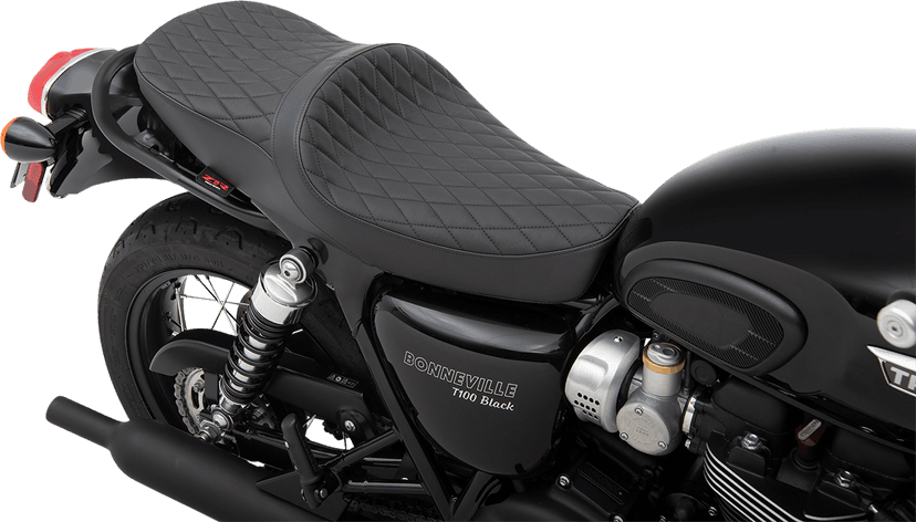 Z1R 0810-2226 Low Profile Touring Seat - Diamond - Black - Triumph '01-'17