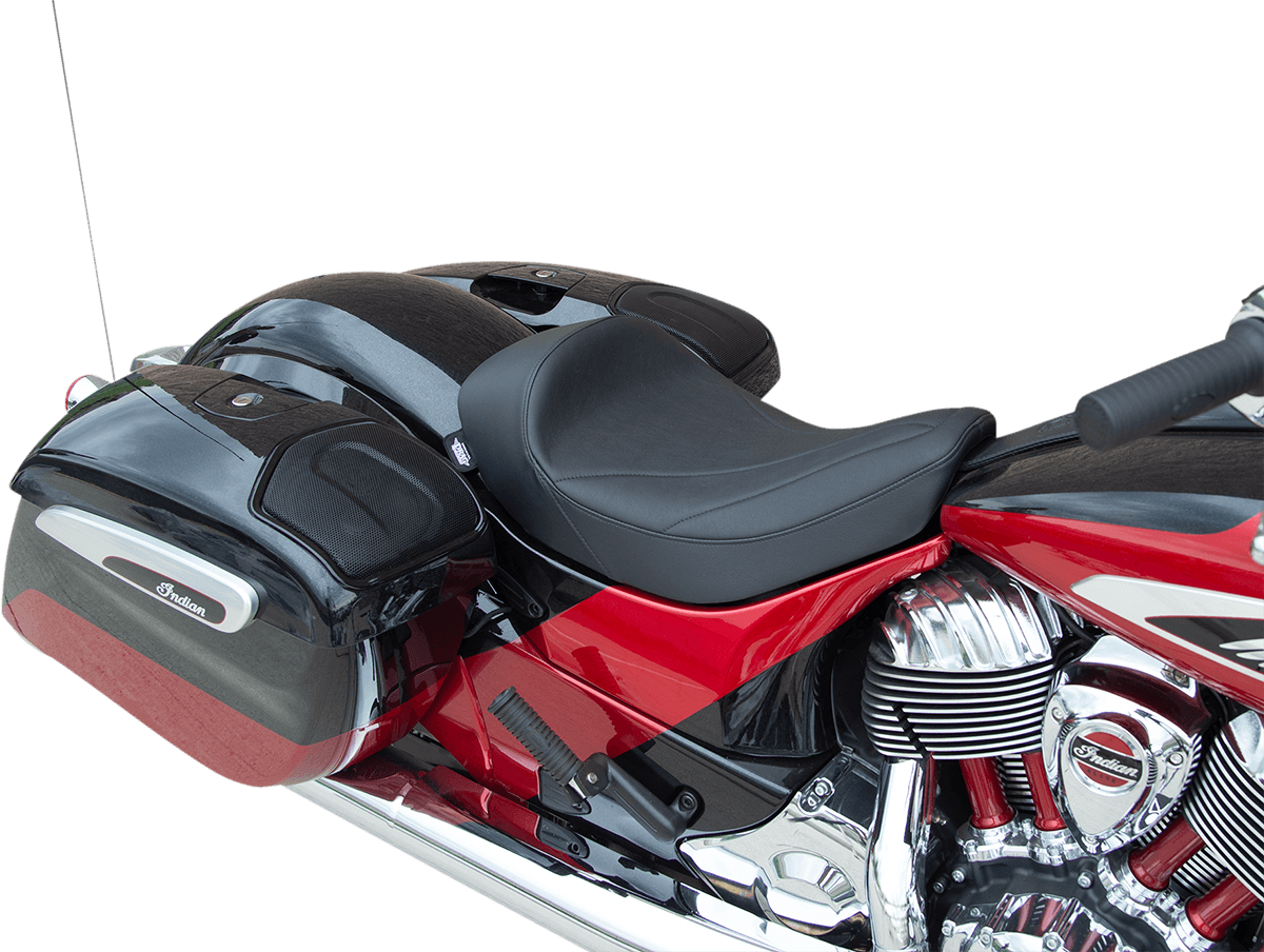 DRAG SPECIALTIES SEATS 0810-2266 Solo Seat - Linear Stitched - Vinyl - '14-'22 Indian