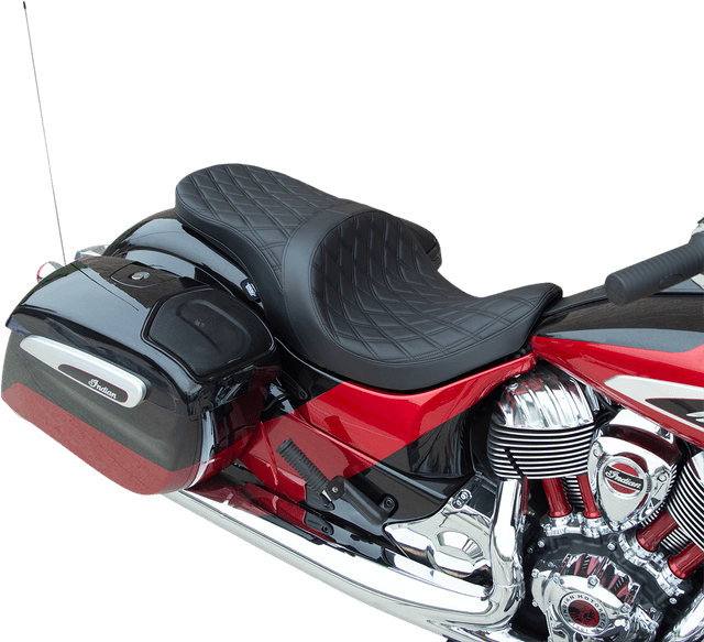 DRAG SPECIALTIES SEATS 0810-2273 Low Profile Touring Seat - Black - Smooth - Vinyl - Indian '14-'22 — image 4 of 4