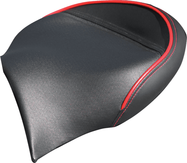 SHOW CHROME 0810-2433 Ryker Combat Seat - Black w/ Red Trim - Can-Am Ryker — image 1 of 11