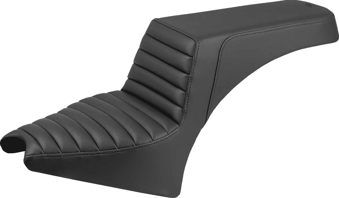 SADDLEMEN 0810-2434 Step-Up Seat - Tuck-n-Roll - Black - Indian Scout '25-'26