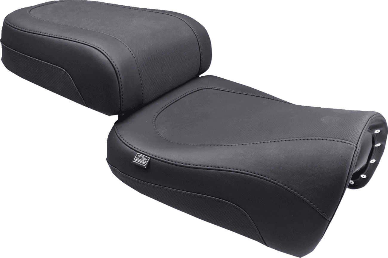 MUSTANG 0810-2453 Adventure Touring Seat - Vinyl - Black - Pan America '21-'25