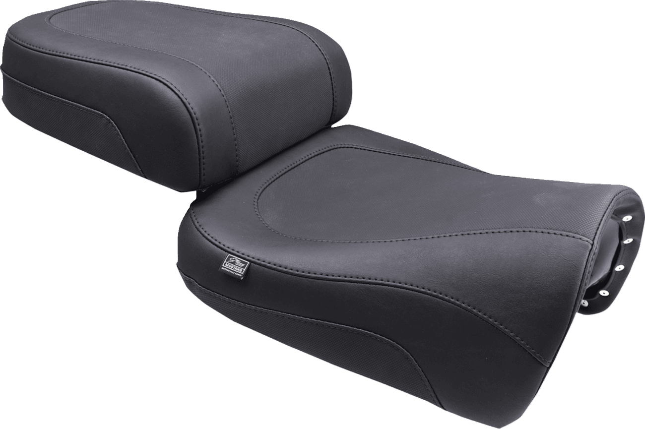 MUSTANG 0810-2453 Adventure Touring Seat - Vinyl - Black - Pan America '21-'25