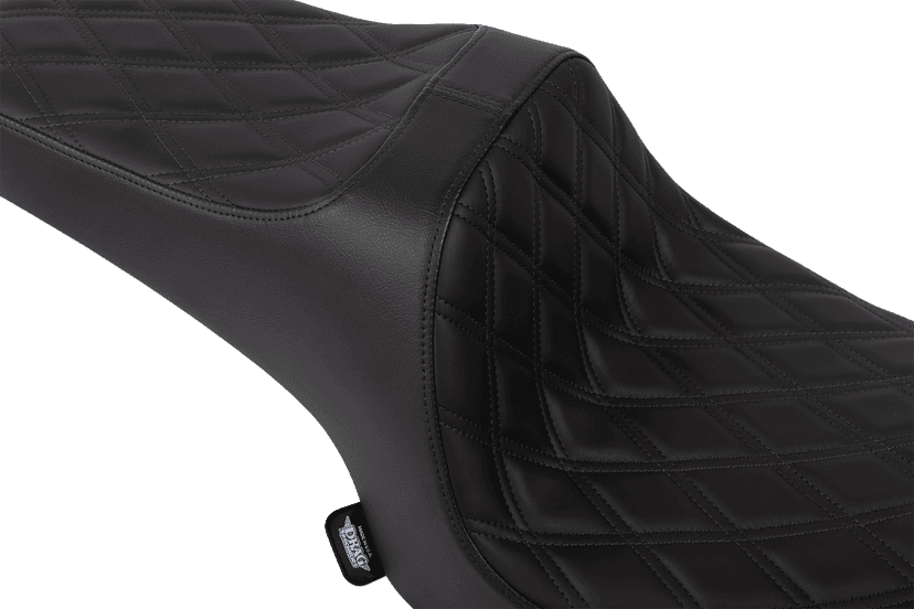 DRAG SPECIALTIES SEATS 0810-2464 Predator III Seat - Solar Leather - Double Diamond - Black Stitch - Challenger '20-'25 — image 2 of 4