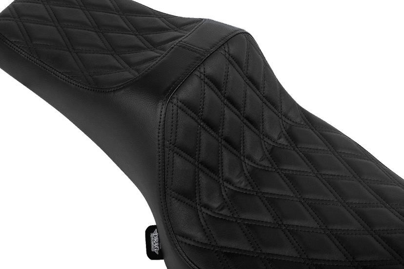 DRAG SPECIALTIES SEATS 0810-2466 Predator III 2-Up Seat - Vinyl - Double Diamond - Black Stitch - Chieftain '25/Challenger '20-'25 — image 2 of 4