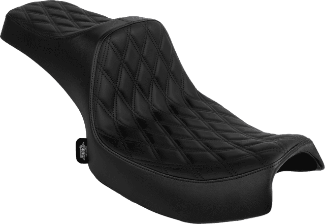DRAG SPECIALTIES SEATS 0810-2470 Predator III 2-Up Seat - Vinyl/Solar Leather - Double Diamond - Chieftain '25/Challenger '20-'25 — image 1 of 4