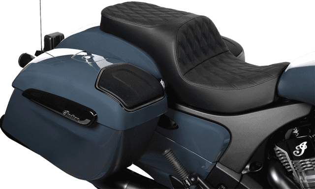 DRAG SPECIALTIES SEATS 0810-2472 Freedom Seat - Vinyl - Double Diamond Black Stitch - Challenger '20-'25/Chieftain '25 — image 3 of 4