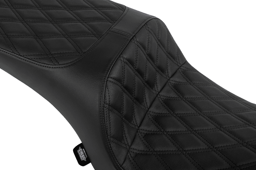 DRAG SPECIALTIES SEATS 0810-2472 Freedom Seat - Vinyl - Double Diamond Black Stitch - Challenger '20-'25/Chieftain '25 — image 2 of 4