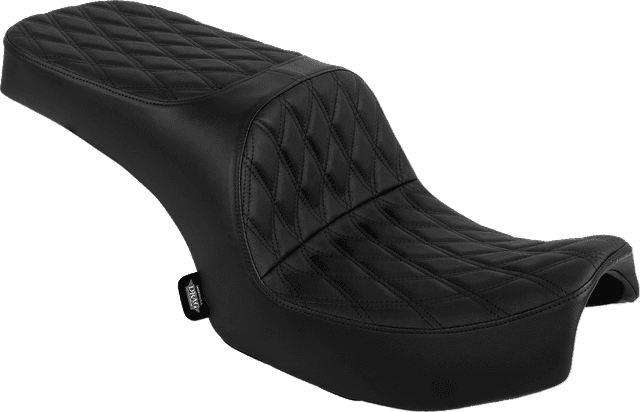 DRAG SPECIALTIES SEATS 0810-2472 Freedom Seat - Vinyl - Double Diamond Black Stitch - Challenger '20-'25/Chieftain '25 — image 1 of 4