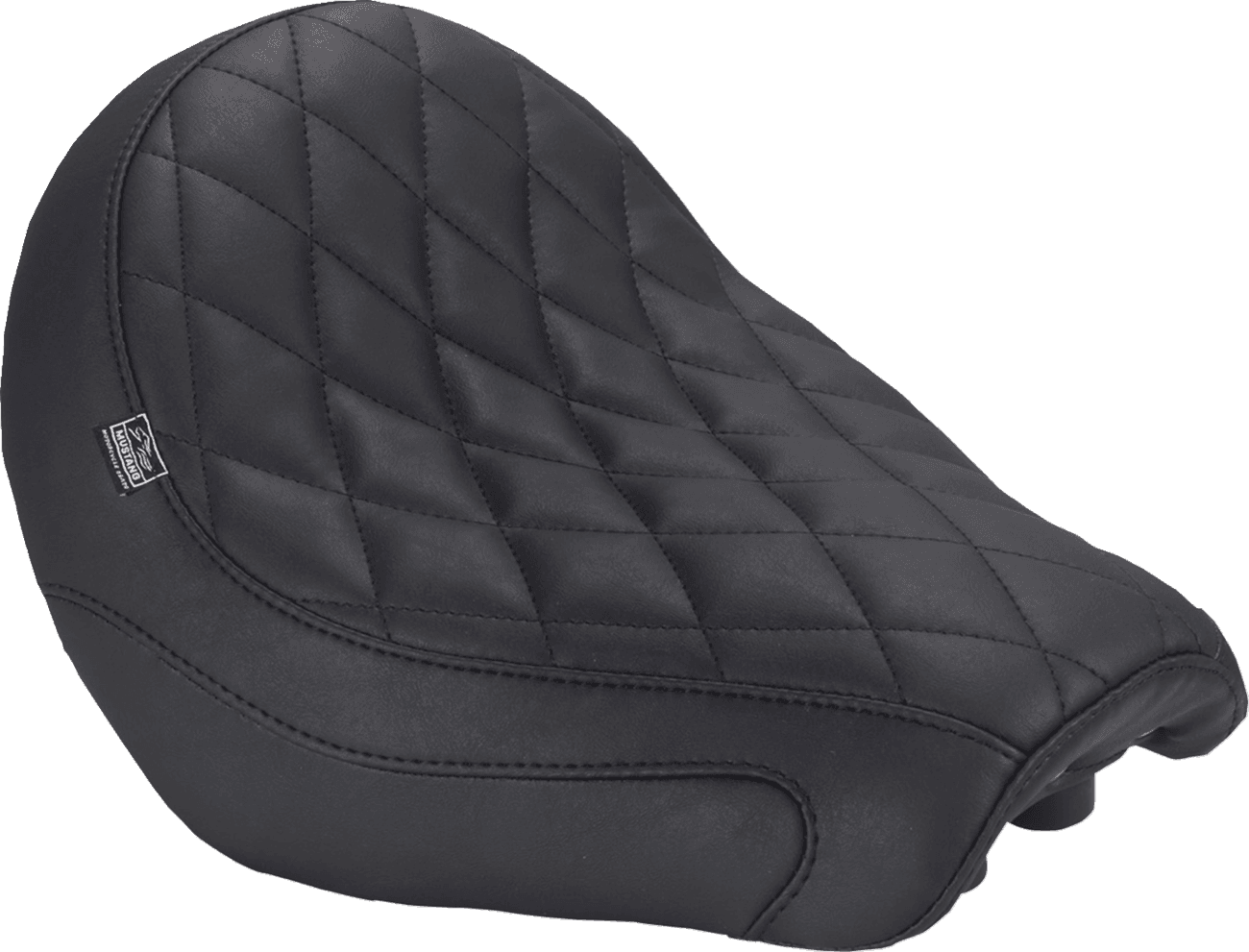 MUSTANG 0810-2481 Tripper™ Solo Seat - Black - Diamond Black Stitch - Rebel 1100 '21-'25