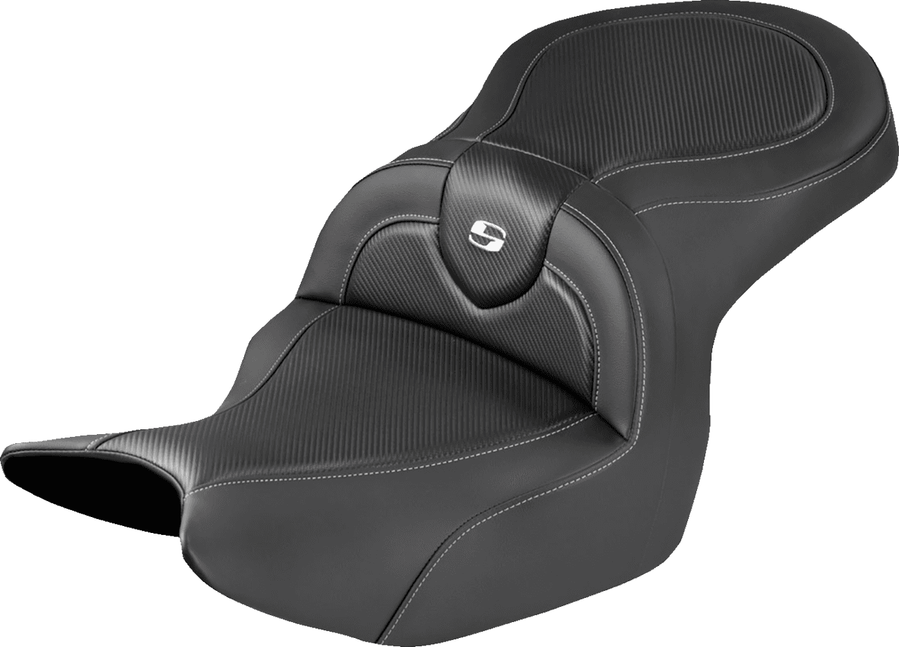 SADDLEMEN 0810-2501 Roadsofa™ Seat - Carbon Fiber Inlay - No Backrest - Honda Goldwing '18-'26