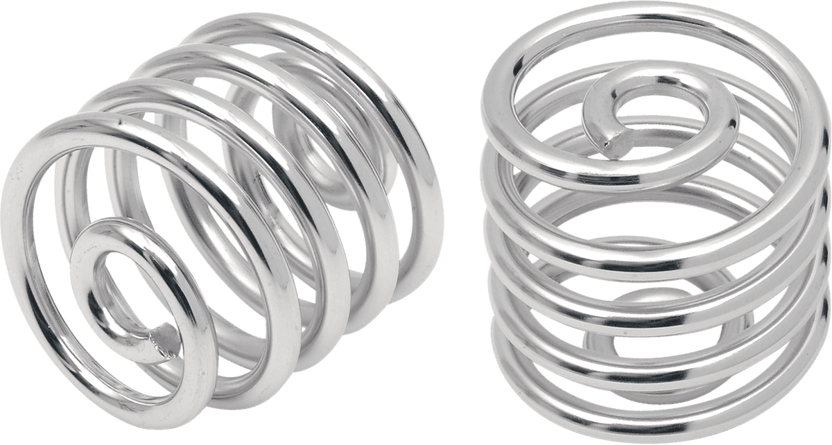 DRAG SPECIALTIES 0820-0010 Seat Springs - Chrome - 2"