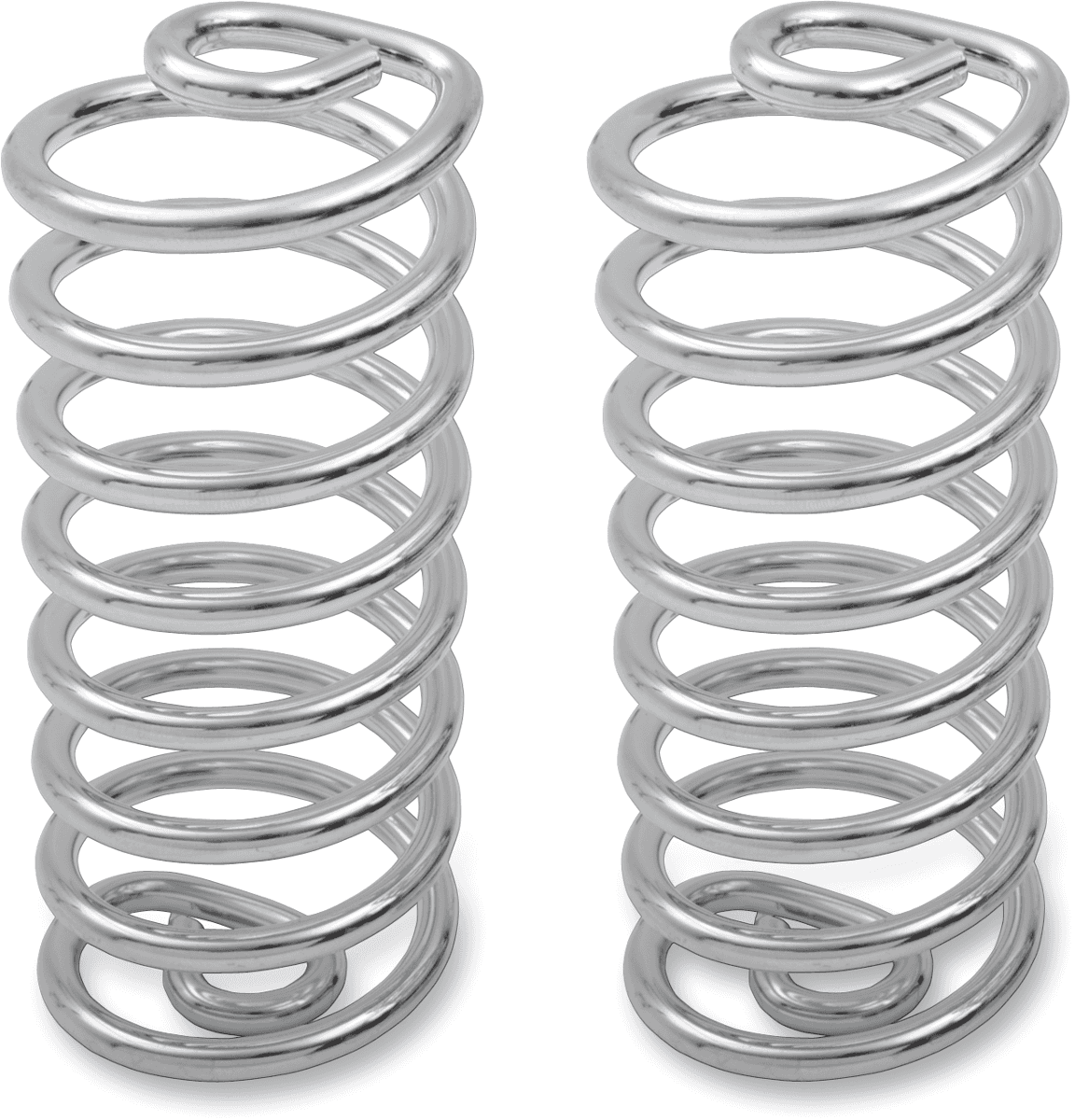 DRAG SPECIALTIES 0820-0029 Solo Seat Springs - Chrome - 5"