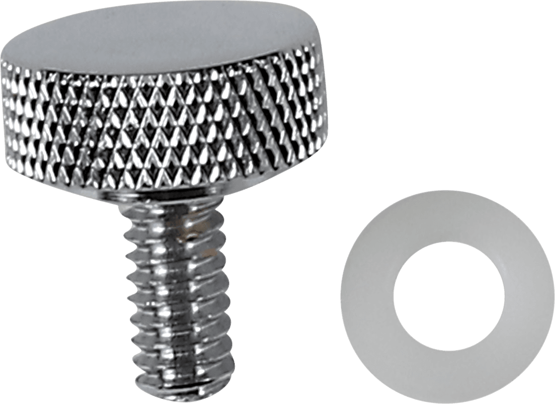 DRAG SPECIALTIES 0820-0144 Seat Knob - Smooth - Chrome - 1/4"-20