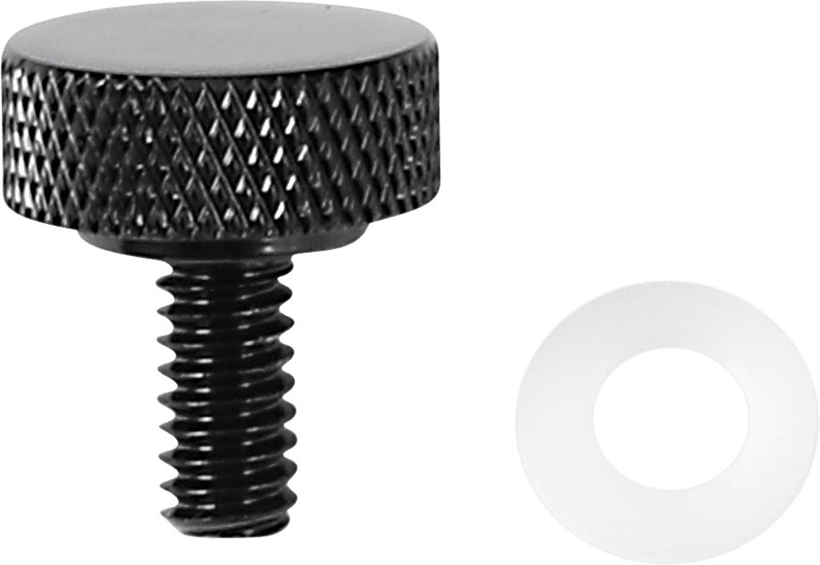 DRAG SPECIALTIES 0820-0145 Seat Knob - Smooth - Black - 1/4"-20