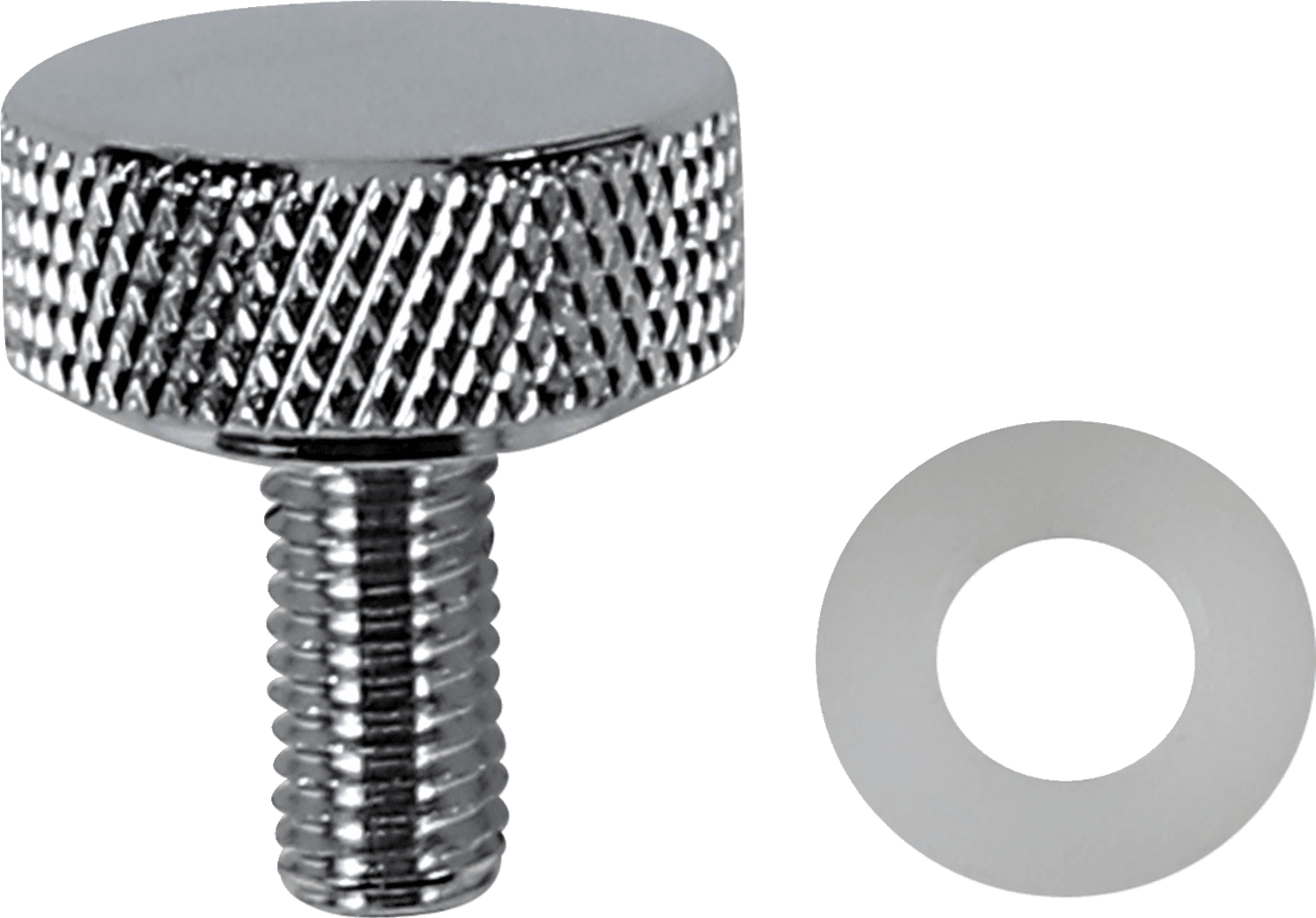 DRAG SPECIALTIES 0820-0148 Seat Knob - Smooth - Chrome - 1/4"-28