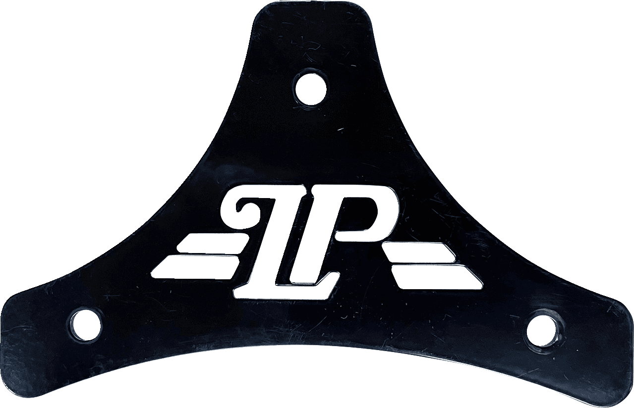 LE PERA 0820-0199 Sissy Bar Plate - Dead End - Classic - Black - Softail/Touring '08-'22
