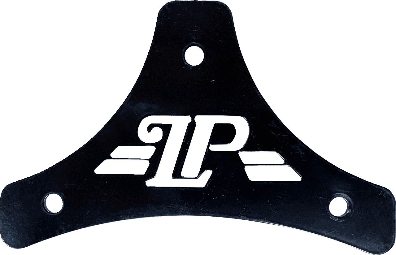 LE PERA 0820-0199 Sissy Bar Plate - Dead End - Classic - Black - Softail/Touring '08-'22