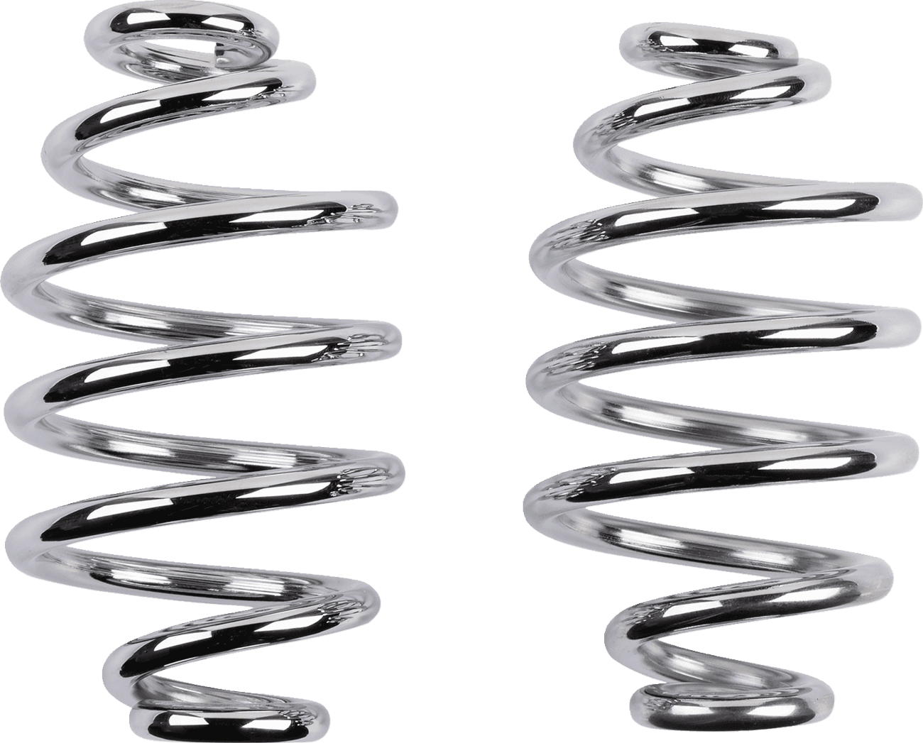 DRAG SPECIALTIES 0820-0238 Seat Springs - Chrome - 4"