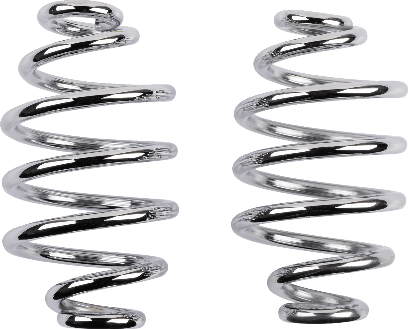 DRAG SPECIALTIES 0820-0238 Seat Springs - Chrome - 4"