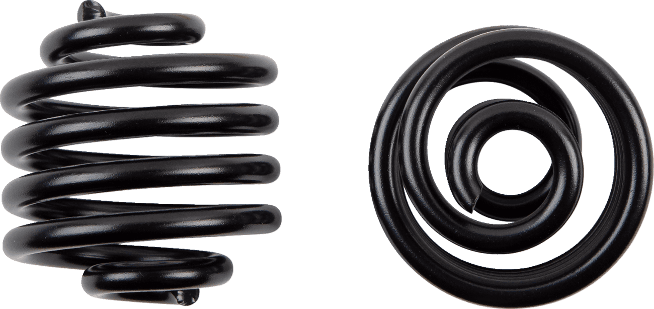 DRAG SPECIALTIES 0820-0242 Seat Springs - Black - 2"