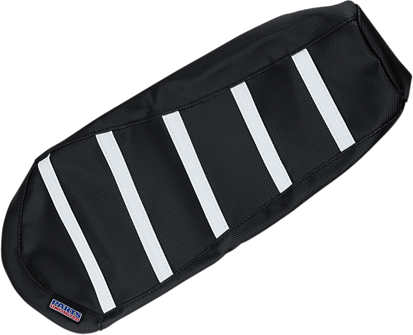 PARTS UNLIMITED 0821-2890 Ribbed Seat Cover - Black/White - Ski-Doo