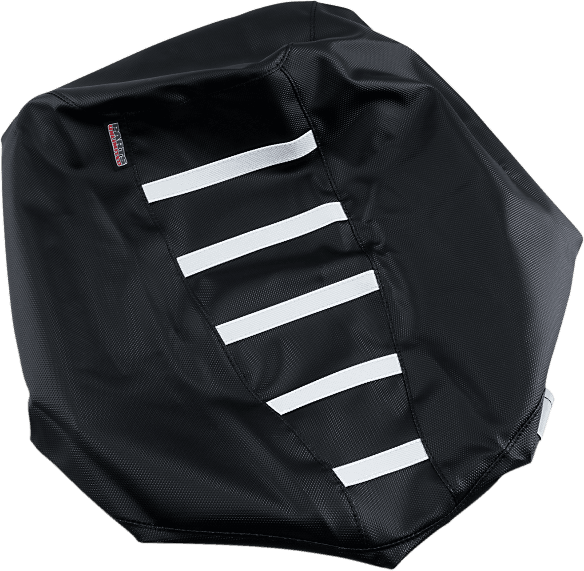 PARTS UNLIMITED 0821-2898 Ribbed Seat Cover - Black/White - Arctic Cat