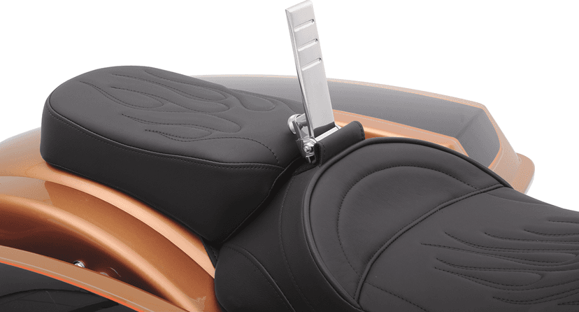 DRAG SPECIALTIES SEATS 0822-0133 EZ Glide II Backrest - Small - Solar Reflective Leather - Smooth — image 3 of 4