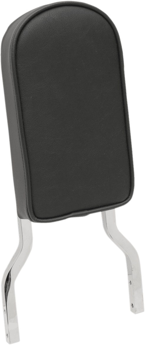 DRAG SPECIALTIES SEATS 0822-0296 Sissy Bar Pad - Smooth - Black Piping - Tall - 2" Thick
