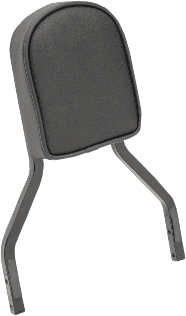 DRAG SPECIALTIES SEATS 0822-0297 Sissy Bar Pad - Smooth - Black Piping - Short - 2" Thick