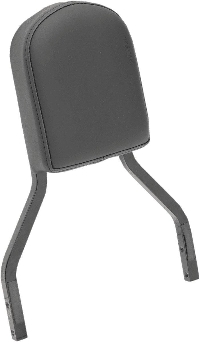 DRAG SPECIALTIES SEATS 0822-0299 Sissy Bar Pad - Short - Smooth - Solar Reflective Leather Top Stitch - 2" Thick