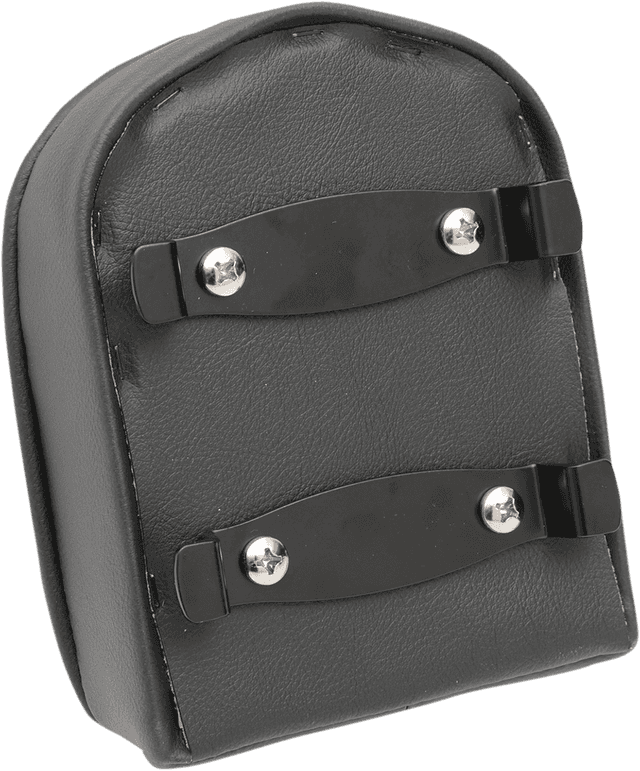 DRAG SPECIALTIES SEATS 0822-0301 Sissy Bar Pad - Short - Pillow - Black Piping - 2" Thick — image 2 of 3