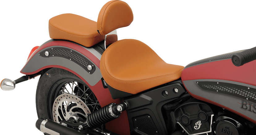 DRAG SPECIALTIES SEATS 0822-0316 Sissy Bar Pad - Smooth - Brown - Scout/Scout Sixty '15-'22 — image 2 of 2