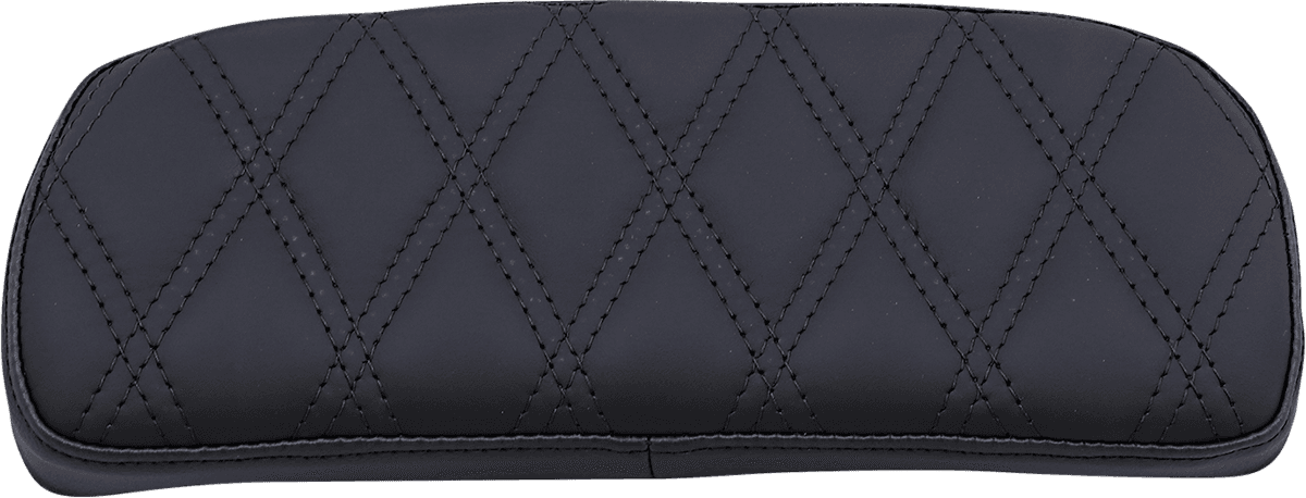 DRAG SPECIALTIES SEATS 0822-0432 Chopped Tour-Pak Pad - Solar Leather - Black Double Diamond - 1-3/4" Thick