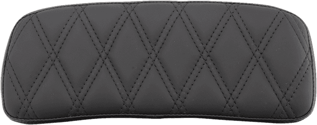 DRAG SPECIALTIES SEATS 0822-0432 Chopped Tour-Pak Pad - Solar Leather - Black Double Diamond - 1-3/4" Thick — image 2 of 2