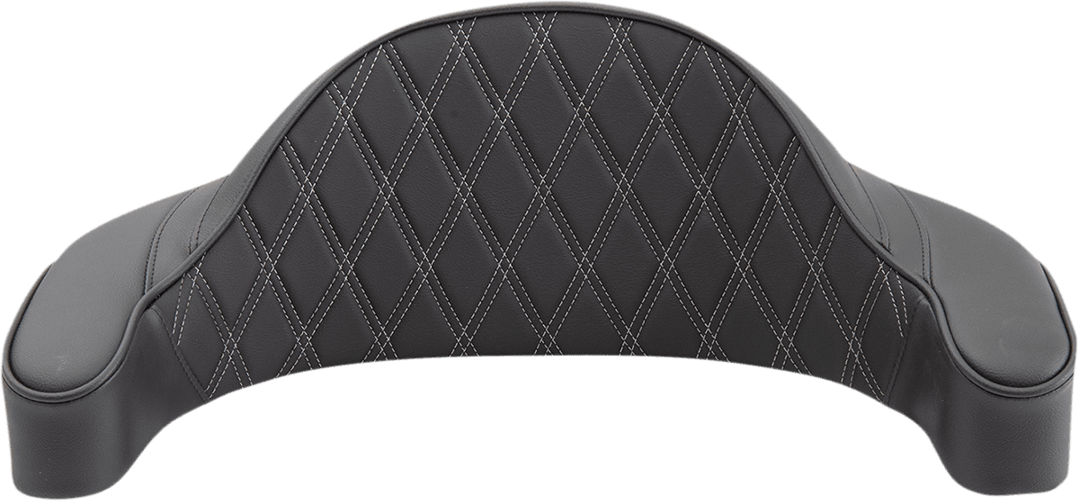 DRAG SPECIALTIES SEATS 0822-0436 King-Pak Pad - Double Diamond - Silver Thread - Road King '94-'13
