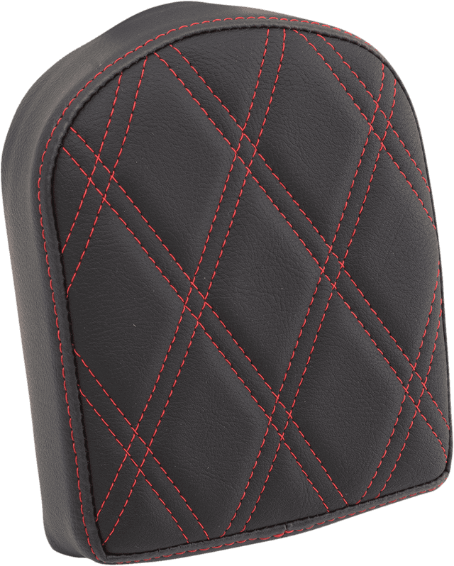 DRAG SPECIALTIES SEATS 0822-0445 Sissy Bar Pad - Double Diamond - Red - Short - 2" Thick
