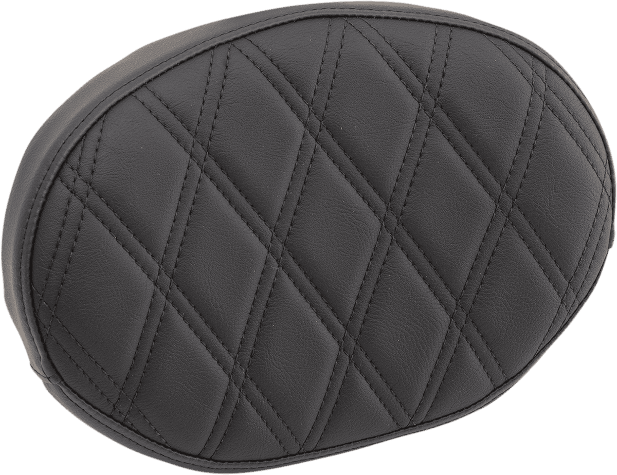 DRAG SPECIALTIES SEATS 0822-0446 Sissy Bar Pad - Double Diamond - Black - Oval - 2" Thick