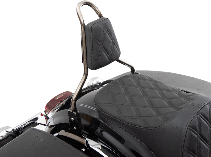 DRAG SPECIALTIES SEATS 0822-0449 Tapered Backrest Pad - Double Diamond - Black Stitch