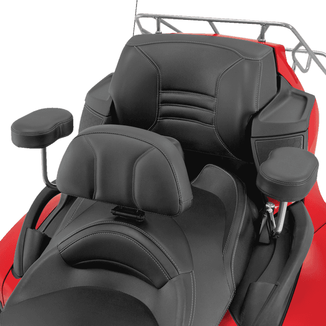 SHOW CHROME 0822-0539 Grande Backrest - Driver - Black - Can-Am RT '10-'19 — image 5 of 6