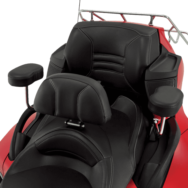 SHOW CHROME 0822-0539 Grande Backrest - Driver - Black - Can-Am RT '10-'19 — image 4 of 6