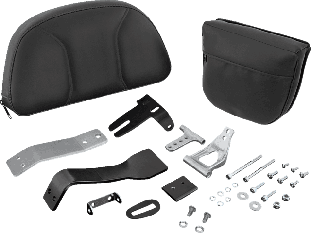 SHOW CHROME 0822-0539 Grande Backrest - Driver - Black - Can-Am RT '10-'19 — image 2 of 6